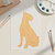 Boxer Dog Wood Cutout for Crafts, Unfinished Baltic Birch Craft Shape