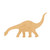 Brontosaurus Wood Cutout for Crafts, Unfinished Baltic Birch Craft Shape