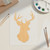 Buck 3 Wood Cutout for Crafts, Unfinished Baltic Birch Craft Shape