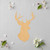 Buck 3 Wood Cutout for Crafts, Unfinished Baltic Birch Craft Shape
