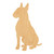 Bull Terrier 1 Wood Cutout for Crafts, Unfinished Baltic Birch Craft Shape