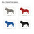 Bulldog 1 Steel Cutout Shape, Raw Metal Wall Art and Craft Supply
