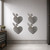 Bunny Heart Steel Cutout Shape, Raw Metal Wall Art and Craft Supply