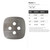 Button 1 Steel Cutout Shape, Raw Metal Wall Art and Craft Supply