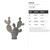 Cactus Steel Cutout Shape, Raw Metal Wall Art and Craft Supply