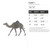 Camel 1 Steel Cutout Shape, Raw Metal Wall Art and Craft Supply