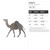 Camel 2 Steel Cutout Shape, Raw Metal Wall Art and Craft Supply