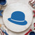 Bowler Hat Reusable Mylar Stencil, 10 mil Plastic Paint Stencil for Crafts and Decor