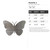 Butterfly 4 Steel Cutout Shape, Raw Metal Wall Art and Craft Supply