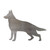 German Shepherd 2 Steel Cutout Shape, Raw Metal Wall Art and Craft Supply