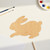 Bunny 3 Wood Cutout for Crafts, Unfinished Baltic Birch Craft Shape