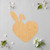 Bunny Heart Wood Cutout for Crafts, Unfinished Baltic Birch Craft Shape