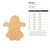 Ghost 6 Wood Cutout for Crafts, Unfinished Baltic Birch Craft Shape