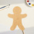 Gingerbread Man 2 Wood Cutout for Crafts, Unfinished Baltic Birch Craft Shape