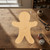 Gingerbread Man 2 Wood Cutout for Crafts, Unfinished Baltic Birch Craft Shape