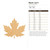 Maple Leaf 4 Wood Cutout for Crafts, Unfinished Baltic Birch Craft Shape