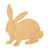 Bunny Sitting Wood Cutout for Crafts, Unfinished Baltic Birch Craft Shape