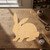 Bunny Sitting Wood Cutout for Crafts, Unfinished Baltic Birch Craft Shape