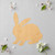 Bunny Sitting Wood Cutout for Crafts, Unfinished Baltic Birch Craft Shape