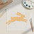 Bunny With Ears Up Wood Cutout for Crafts, Unfinished Baltic Birch Craft Shape