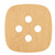 Button 1 Wood Cutout for Crafts, Unfinished Baltic Birch Craft Shape
