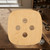 Button 1 Wood Cutout for Crafts, Unfinished Baltic Birch Craft Shape