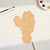 Cactus Pad Wood Cutout for Crafts, Unfinished Baltic Birch Craft Shape