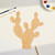 Cactus Wood Cutout for Crafts, Unfinished Baltic Birch Craft Shape