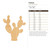 Cactus Wood Cutout for Crafts, Unfinished Baltic Birch Craft Shape