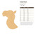 Camel Head Wood Cutout for Crafts, Unfinished Baltic Birch Craft Shape