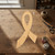 Cancer Ribbon Wood Cutout for Crafts, Unfinished Baltic Birch Craft Shape