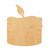 Candle Wood Cutout for Crafts, Unfinished Baltic Birch Craft Shape