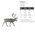 Caribou 1 Steel Cutout Shape, Raw Metal Wall Art and Craft Supply
