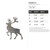 Caribou 2 Steel Cutout Shape, Raw Metal Wall Art and Craft Supply