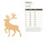 Caribou 2 Wood Cutout for Crafts, Unfinished Baltic Birch Craft Shape
