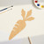 Carrot 3 Wood Cutout for Crafts, Unfinished Baltic Birch Craft Shape
