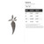 Carrot 4 Steel Cutout Shape, Raw Metal Wall Art and Craft Supply