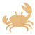 Cartoon Crab 2 Wood Cutout for Crafts, Unfinished Baltic Birch Craft Shape