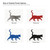 Cat 1 Steel Cutout Shape, Raw Metal Wall Art and Craft Supply