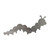 Caterpillar 2 Steel Cutout Shape, Raw Metal Wall Art and Craft Supply