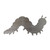 Caterpillar 3 Steel Cutout Shape, Raw Metal Wall Art and Craft Supply