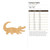 Cartoon Gator Wood Cutout for Crafts, Unfinished Baltic Birch Craft Shape
