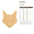 Cat Head 2 Wood Cutout for Crafts, Unfinished Baltic Birch Craft Shape