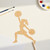 Cheerleader 2 Wood Cutout for Crafts, Unfinished Baltic Birch Craft Shape