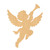 Cherub Wood Cutout for Crafts, Unfinished Baltic Birch Craft Shape