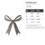 Christmas Bow Steel Cutout Shape, Raw Metal Wall Art and Craft Supply