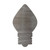 Christmas Light Bulb Steel Cutout Shape, Raw Metal Wall Art and Craft Supply