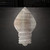 Christmas Light Bulb Steel Cutout Shape, Raw Metal Wall Art and Craft Supply