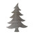 Christmas Tree 3 Steel Cutout Shape, Raw Metal Wall Art and Craft Supply