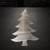 Christmas Tree 3 Steel Cutout Shape, Raw Metal Wall Art and Craft Supply